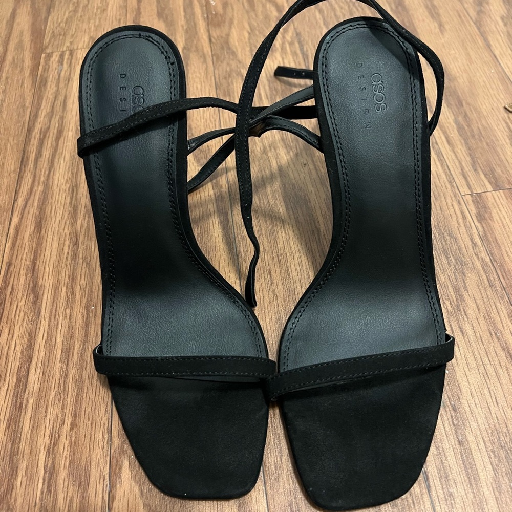 ASOS Black Strappy Heels